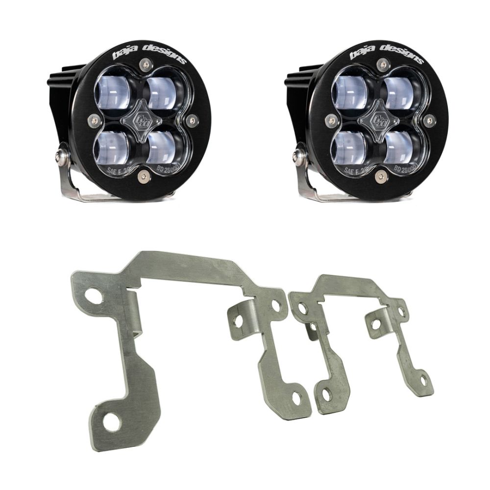 Baja Designs Fog Pocket Light Kit Squadron Series SAE Pattern Clear Lens 447616