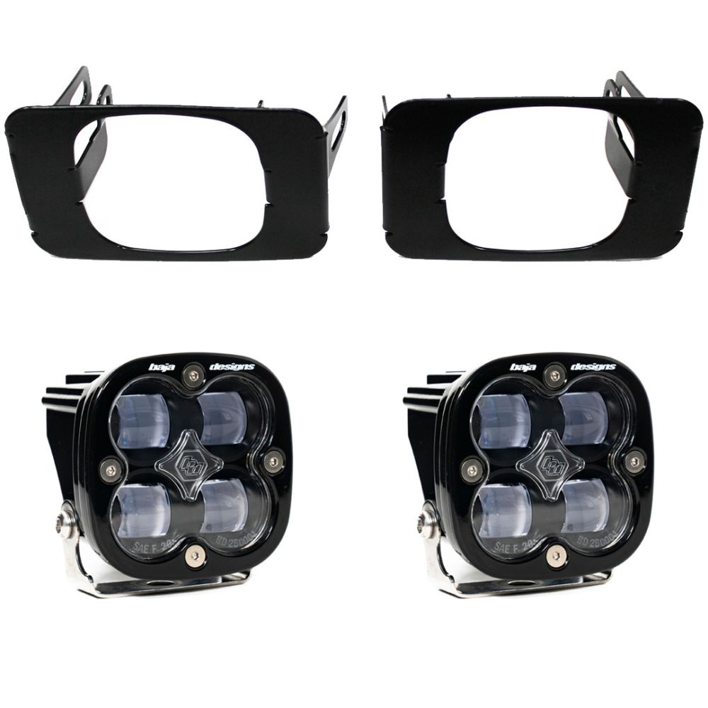 Baja Designs Fog Pocket Light Kit Squadron Series SAE Pattern Clear Lens 447618