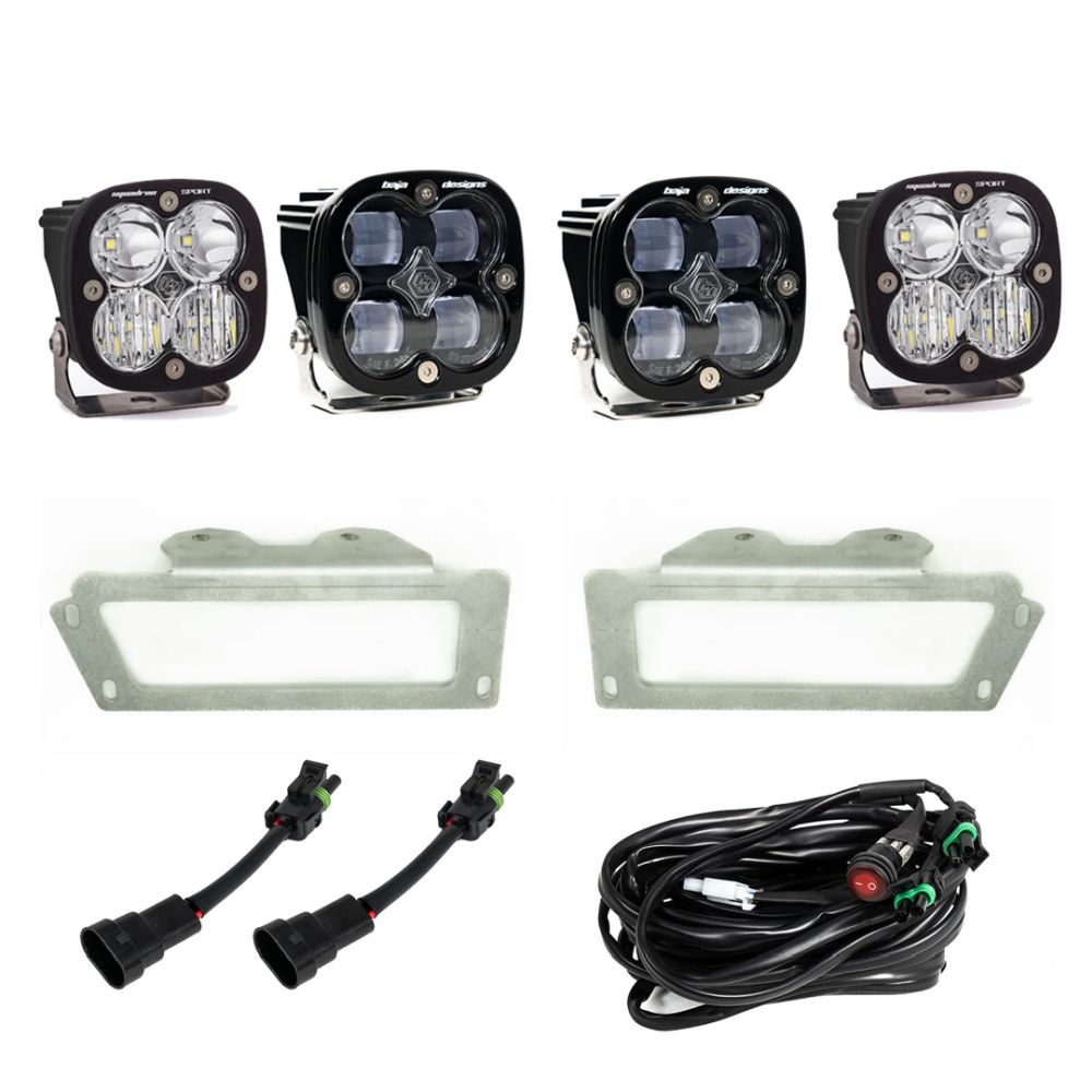 Baja Designs Fog Pocket Light Kit Squadron Series SAE Pattern Clear Lens 447619