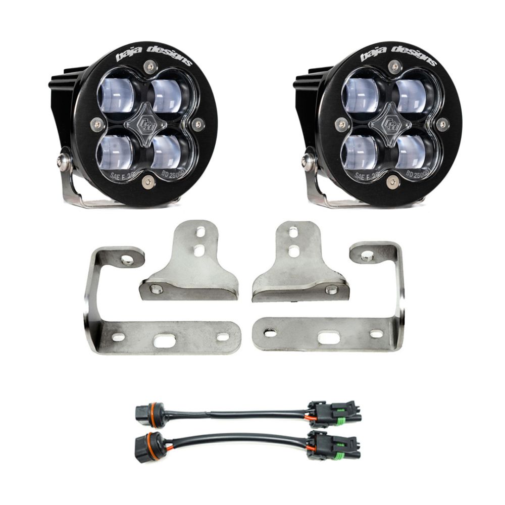 Baja Designs Fog Pocket Light Kit Squadron-R Series SAE Pattern Clear Lens 447622