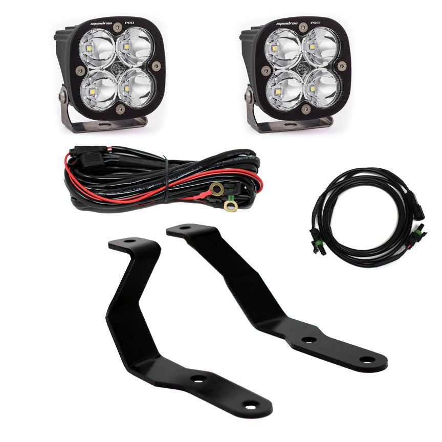 Baja Designs A-Pillar Light Kit Pair Squadron Pro Series Driving/Combo Pattern Clear Lens 447629