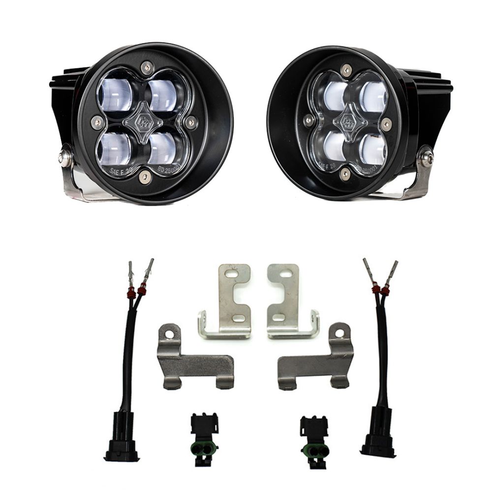 Baja Designs Fog Pocket Light Kit Squadron-R Series Spot Pattern Clear Lens 447641