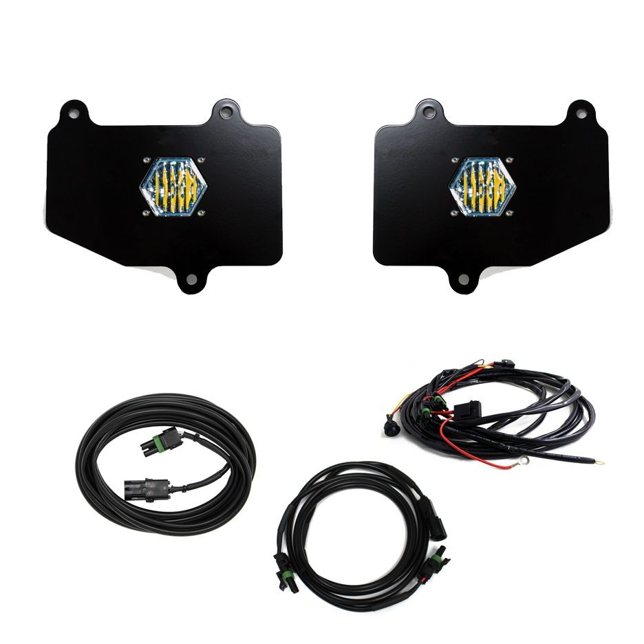 Baja Designs Dual S1 Series Wide Cornering Pattern Clear Lens Toggle Wiring 447652
