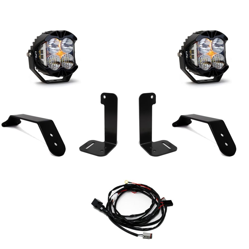 Baja Designs Bumper LED Light Kit LP4 Series Driving/Combo Pattern Clear Lens Toggle Wiring 447658
