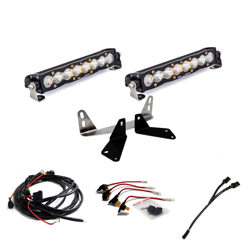 Baja Designs Grille Light Bar Kit Dual 10 inch S8 Series Driving/Combo Pattern Clear Lens 447660
