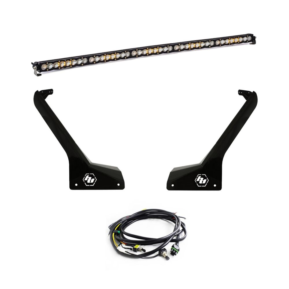 Baja Designs Roof LED Light Bar Kit 50 inch S8 Series Driving/Combo Pattern Clear Lens Toggle Wiring 447665
