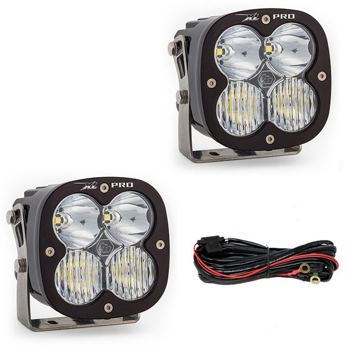 Baja Designs Bumper LED Light Kit XL Pro Series Driving/Combo Pattern Clear Lens Toggle Wiring 447668