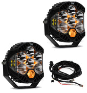 Baja Designs Bumper LED Light Kit LP6 Series Driving/Combo Pattern Clear Lens Upfitter Wiring 447671UP