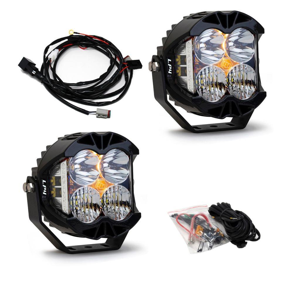 Baja Designs Bumper LED Light Kit LP4 Series Driving/Combo Pattern Clear Lens Toggle Wiring 447672