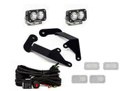 Baja Designs A-Pillar Light Kit Pair S2 Pro Series Spot Pattern Clear Lens 447701