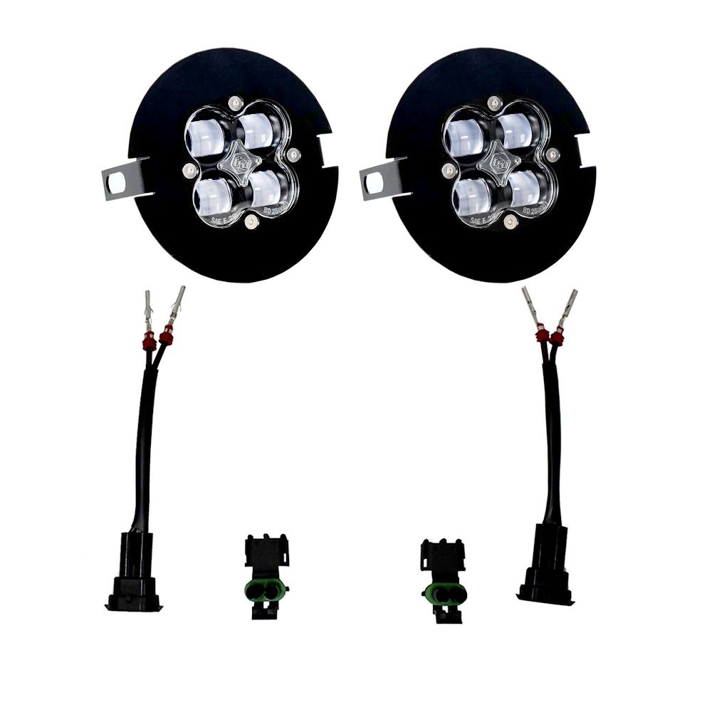 Baja Designs Fog Pocket Light Kit Squadron Series SAE Pattern Clear Lens 447702