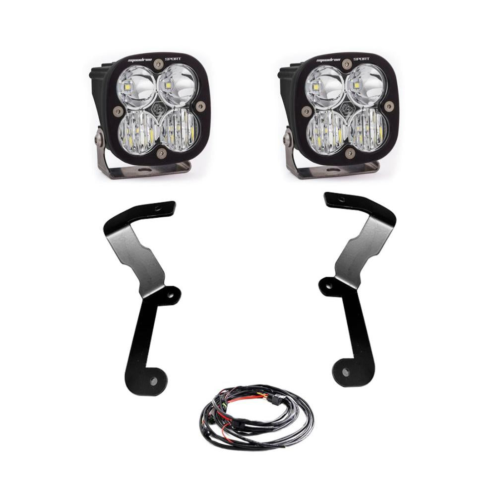 Baja Designs A-Pillar Light Kit Pair Squadron Sport Series Driving/Combo Pattern Clear Lens 447742
