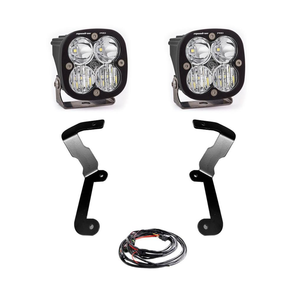 Baja Designs A-Pillar Light Kit Pair Squadron Pro Series Driving/Combo Pattern Clear Lens 447743