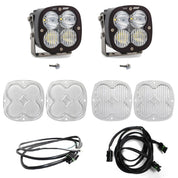 Baja Designs A-Pillar Light Kit Pair XL80 Series Driving/Combo Pattern Clear Lens Upfitter Wiring 447751UP