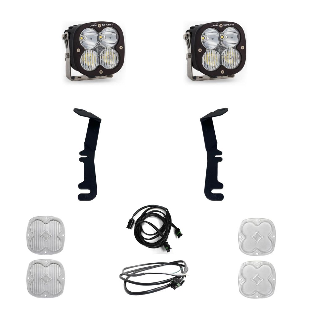 Baja Designs A-Pillar Light Kit Pair XL Sport Series Driving/Combo Pattern Clear Lens 447774