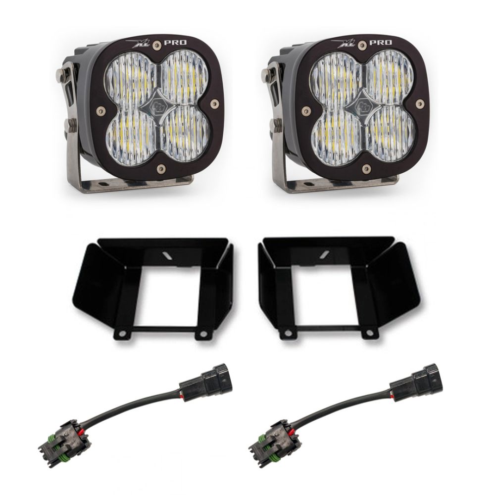 Baja Designs Fog Pocket Light Kit XL Pro Series Wide Cornering Pattern Clear Lens 447784