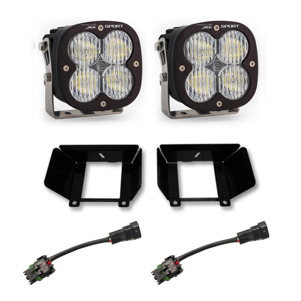 Baja Designs Fog Pocket Light Kit XL Sport Series Driving/Combo Pattern Clear Lens 447785