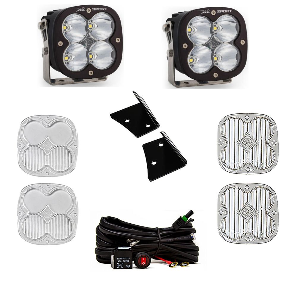 Baja Designs A-Pillar Light Kit Pair XL Sport Series Driving/Combo Pattern Clear Lens 447798