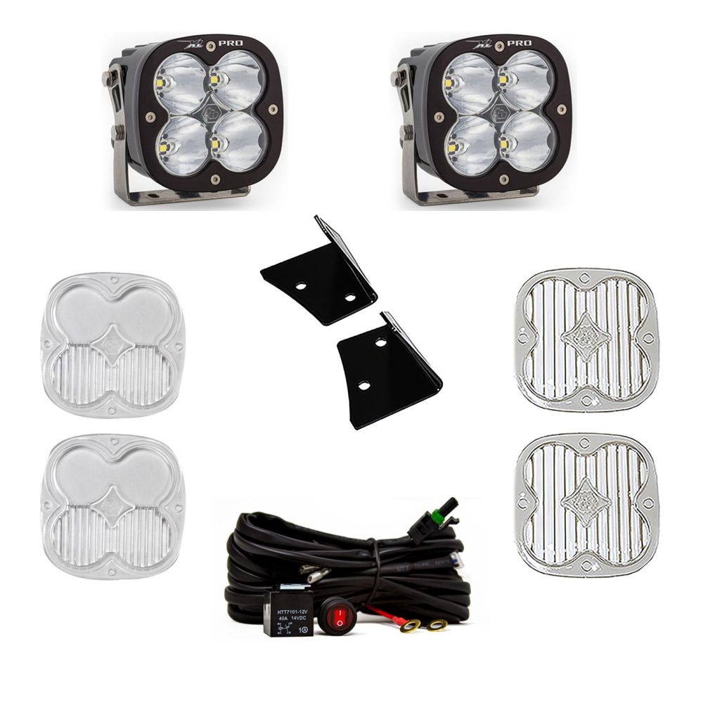 Baja Designs A-Pillar Light Kit Pair XL Pro Series Driving/Combo Pattern Clear Lens 447799