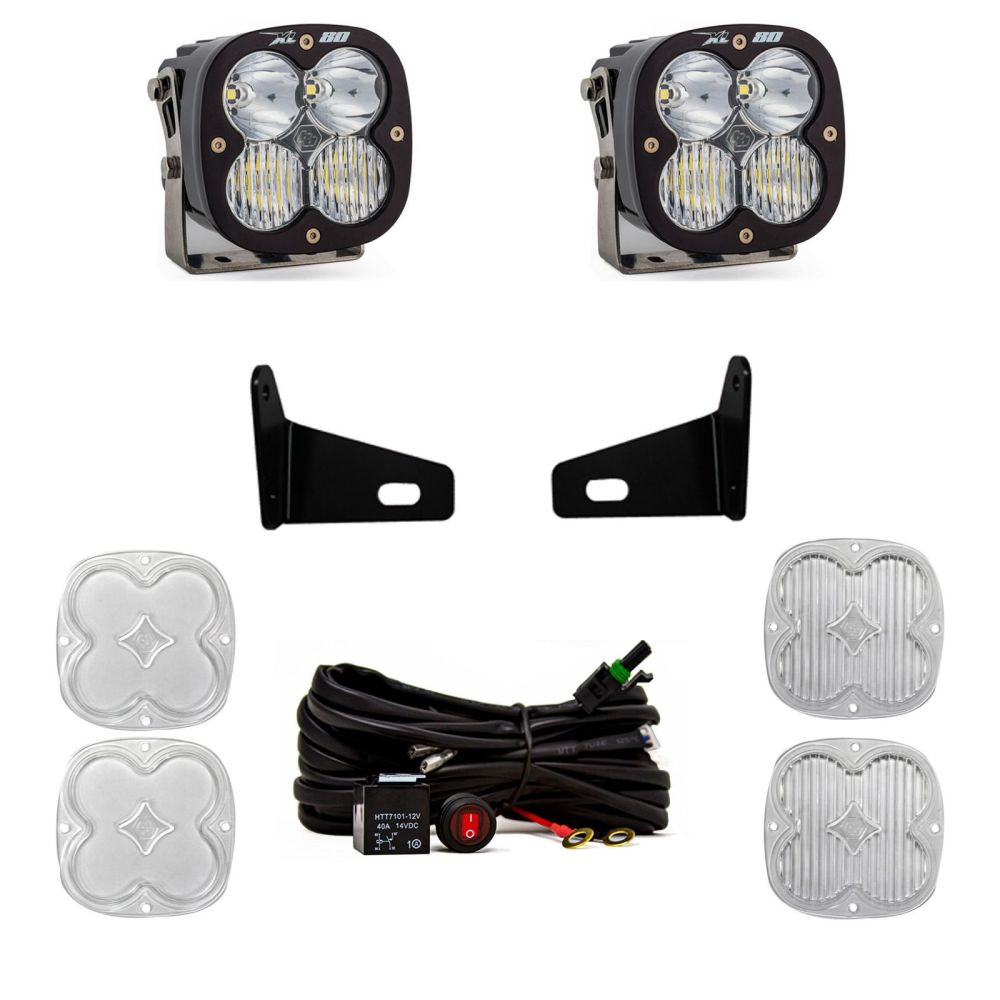 Baja Designs A-Pillar Light Kit Pair XL80 Series Driving/Combo Pattern Clear Lens 447804