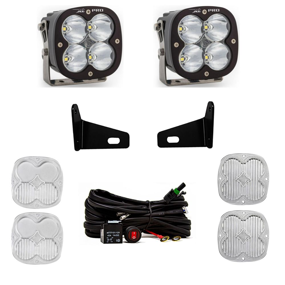 Baja Designs A-Pillar Light Kit Pair XL Pro Series Driving/Combo Pattern Clear Lens 447805