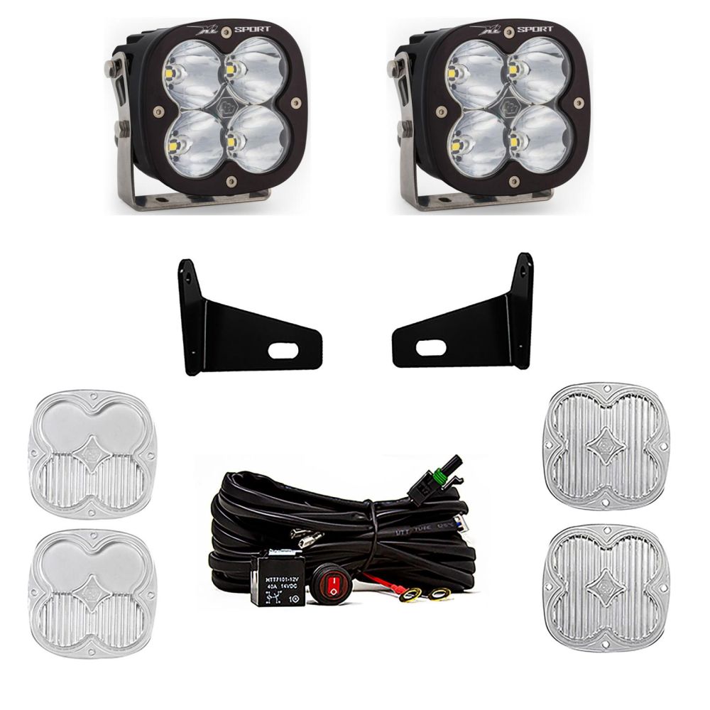 Baja Designs A-Pillar Light Kit Pair XL Sport Series Driving/Combo Pattern Clear Lens 447806