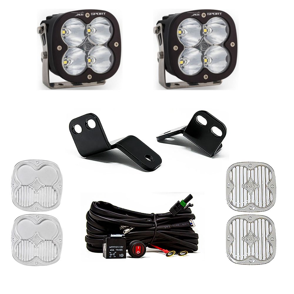 Baja Designs A-Pillar Light Kit Pair XL Sport Series Driving/Combo Pattern Clear Lens 447822