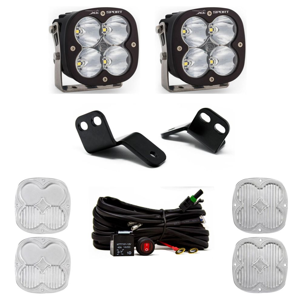 Baja Designs A-Pillar Light Kit Pair XL Sport Series Driving/Combo Pattern Clear Lens 447829