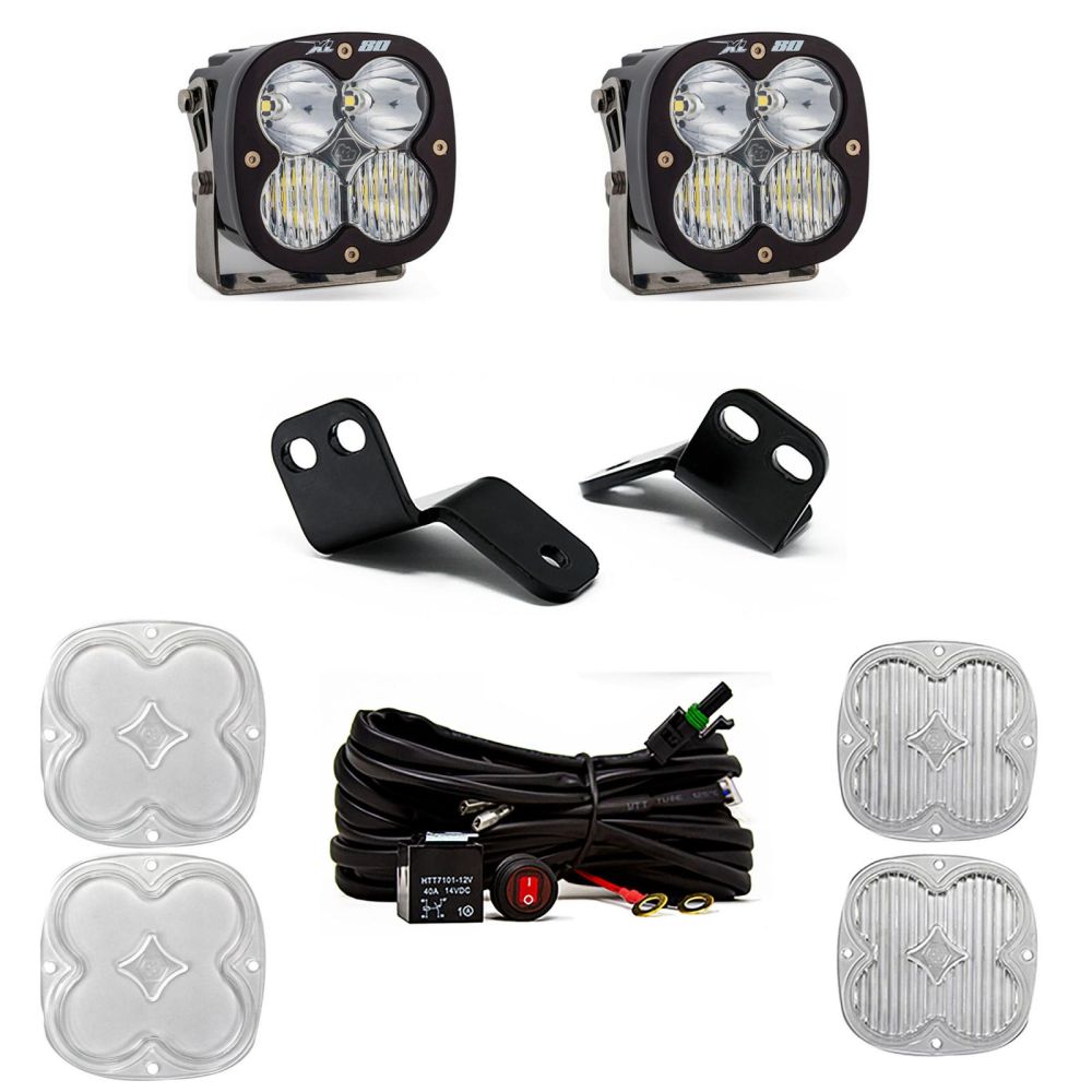 Baja Designs A-Pillar Light Kit Pair XL80 Series Driving/Combo Pattern Clear Lens 447831