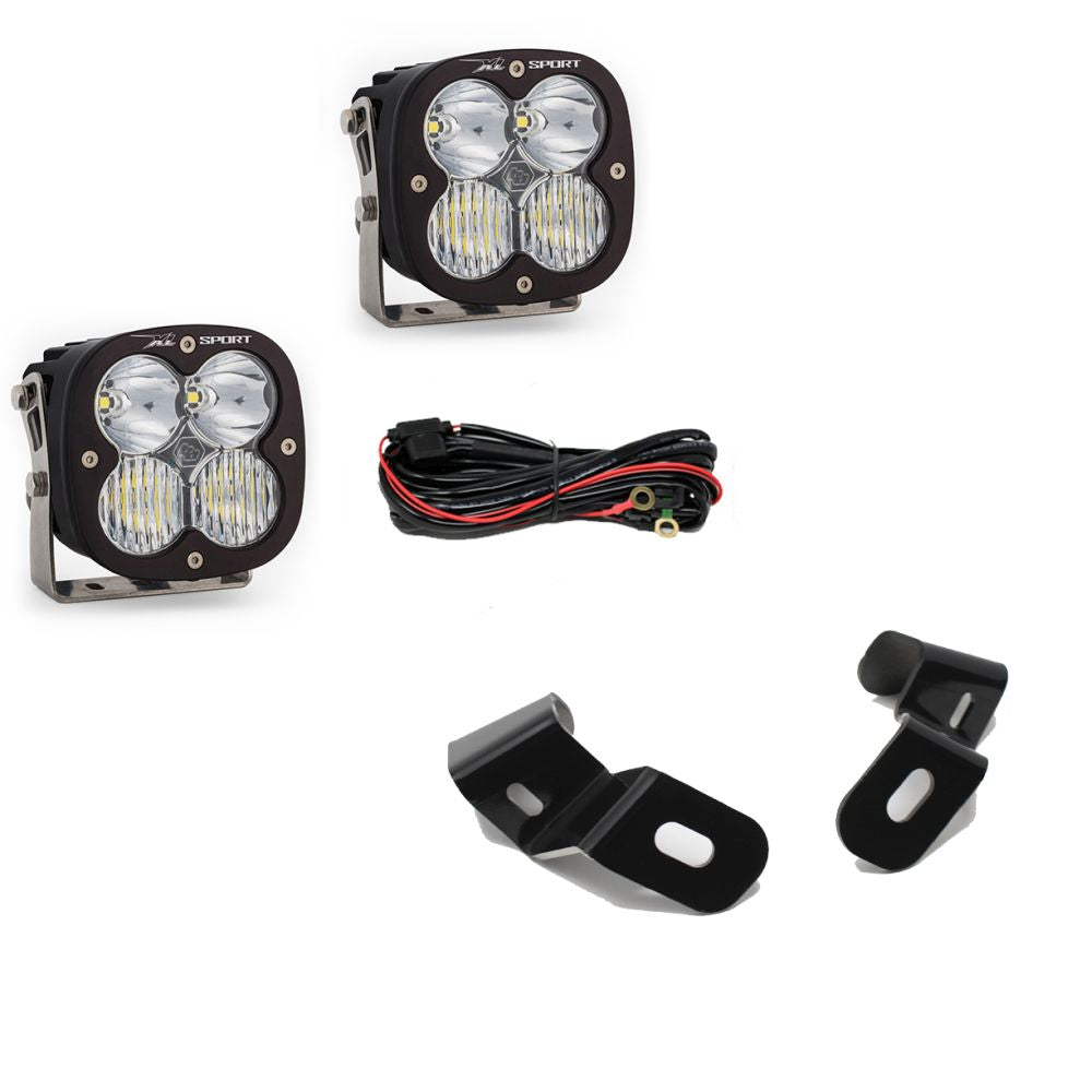 Baja Designs A-Pillar Light Kit Pair XL Sport Series Driving/Combo Pattern Clear Lens 448036