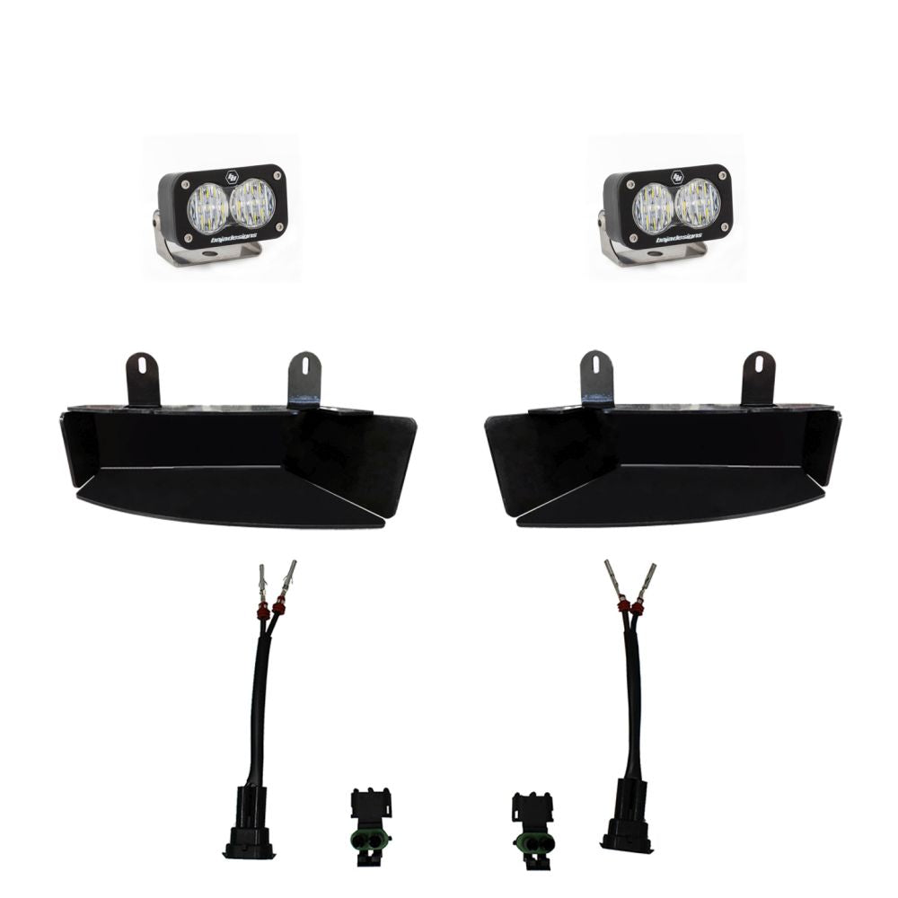 Baja Designs Fog Pocket Light Kit S2 Sport Series Wide Cornering Pattern Clear Lens 448042