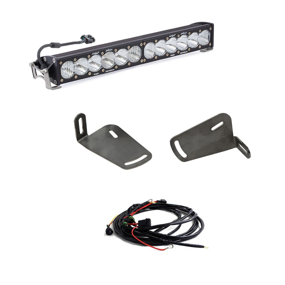 Baja Designs Bumper LED Light Bar Kit 20 inch OnX6+ Series Driving/Combo Pattern Clear Lens For Ram 1500 TRX 2021-2024 448050