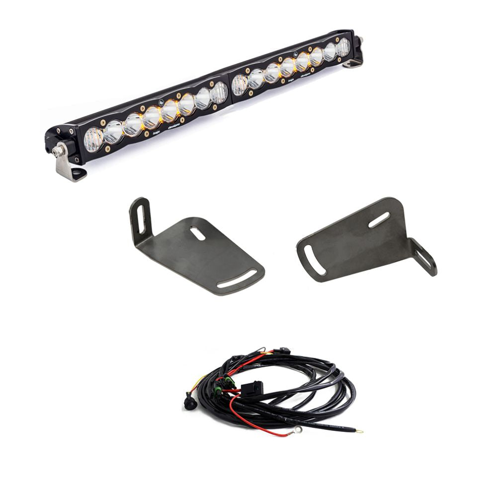 Baja Designs Bumper LED Light Bar Kit 20 inch S8 Series Driving/Combo Pattern Clear Lens For Ram 1500 TRX 2021-2024 448051