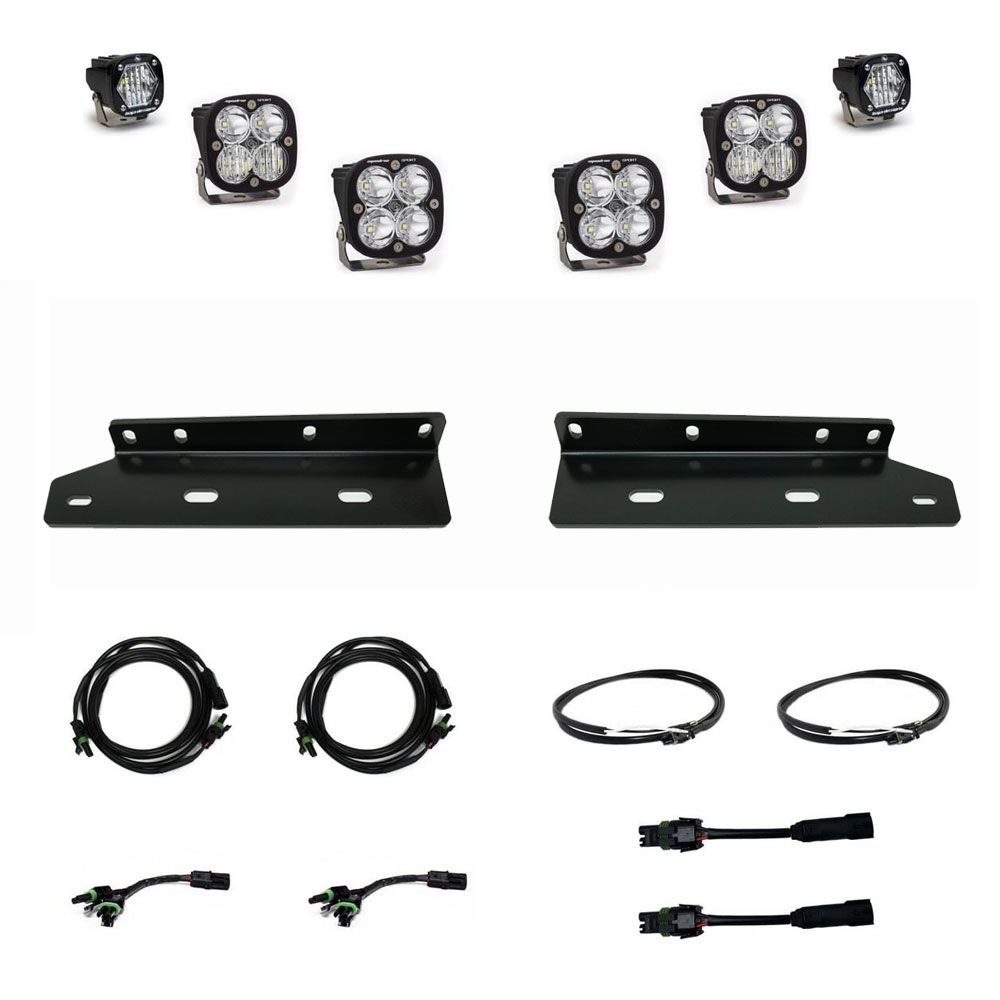 Baja Designs Fog Pocket Light Kit S1 Series Multi Pattern Clear Lens For Ford F-150 Raptor 2021-2023 448054
