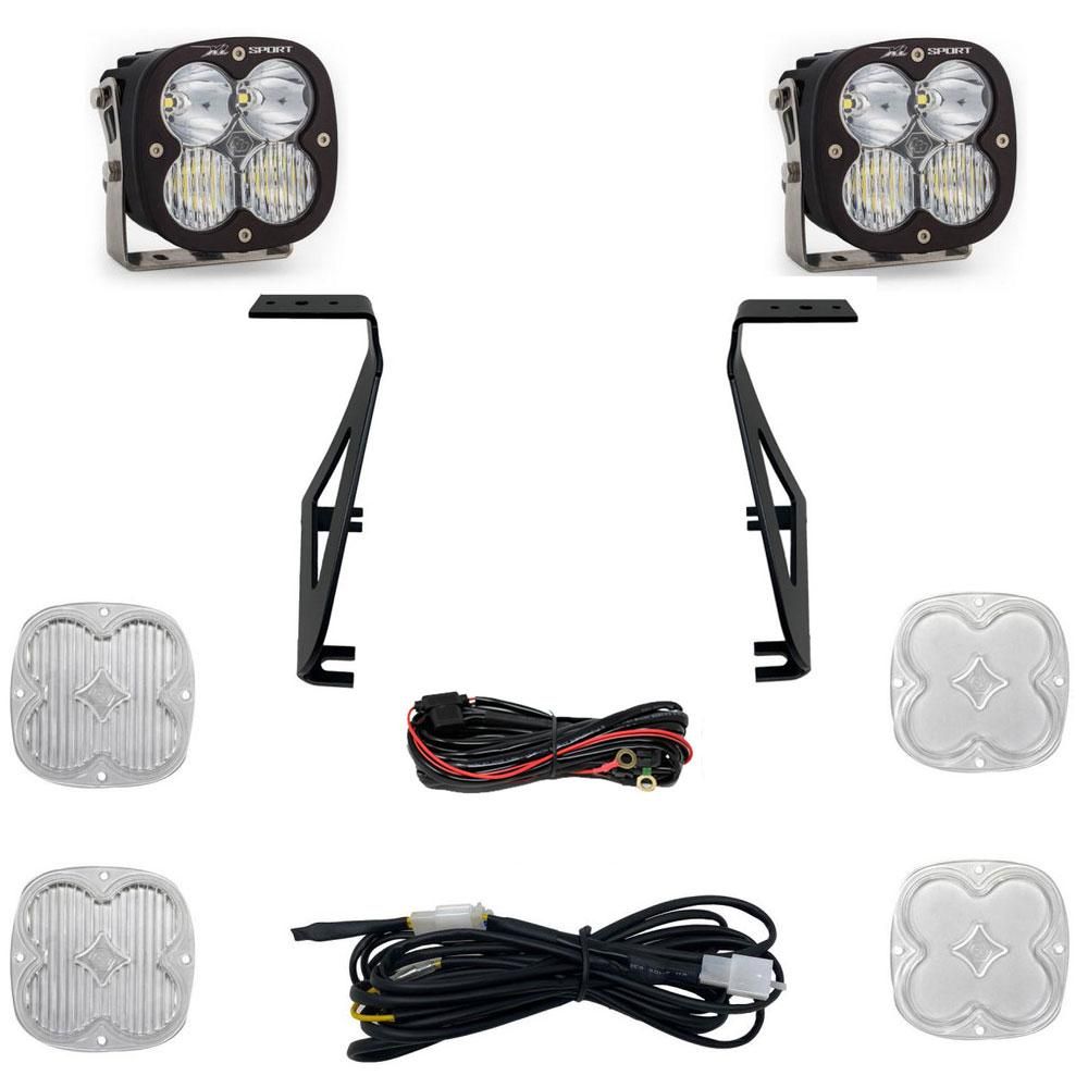 Baja Designs A-Pillar Light Kit Pair XL Sport Series Driving/Combo Pattern Clear Lens For Ford F-150 Raptor 2021-2023 448058