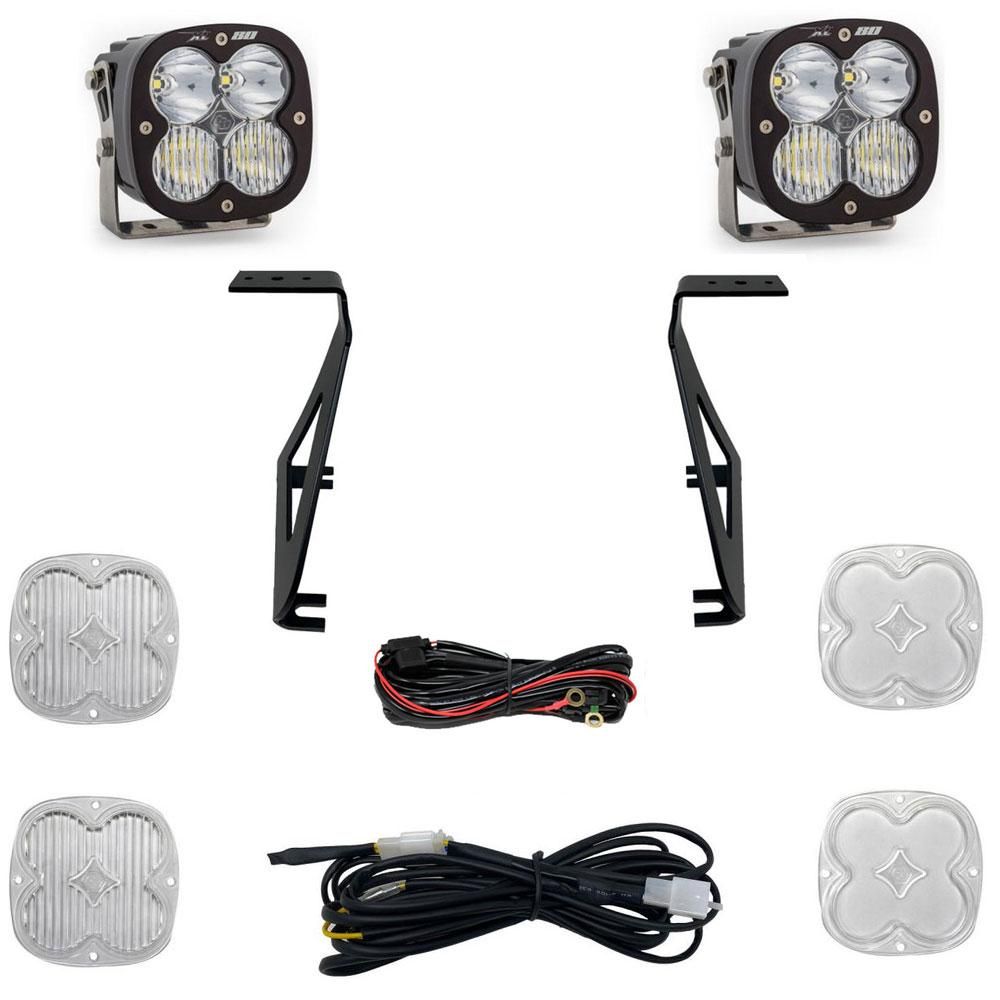 Baja Designs A-Pillar Light Kit Pair XL80 Series Driving/Combo Pattern Clear Lens For Ford F-150 Raptor 2021-2023 448060