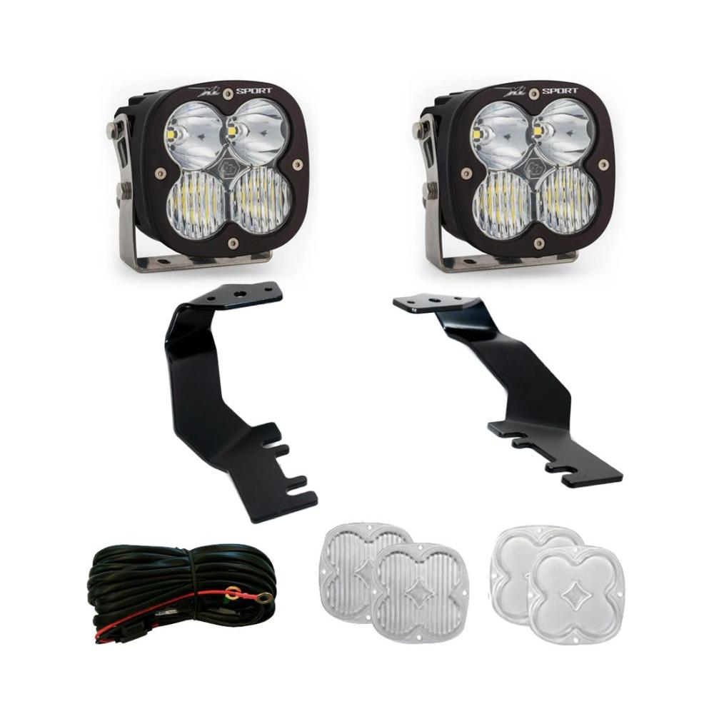 Baja Designs A-Pillar Light Kit Pair XL Sport Series Driving/Combo Pattern Clear Lens 448072