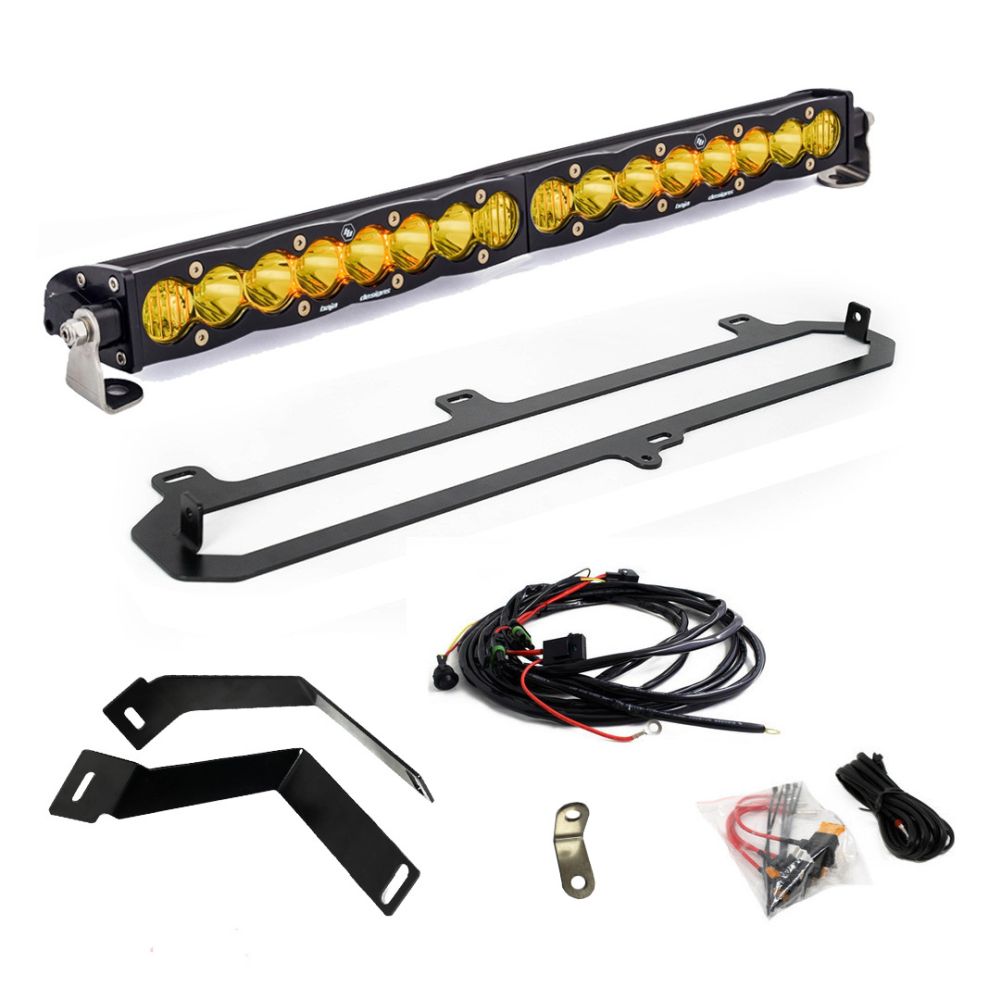 Baja Designs Grille Light Bar Kit 20 inch S8 Series Driving/Combo Pattern Baja Amber Lens 448079