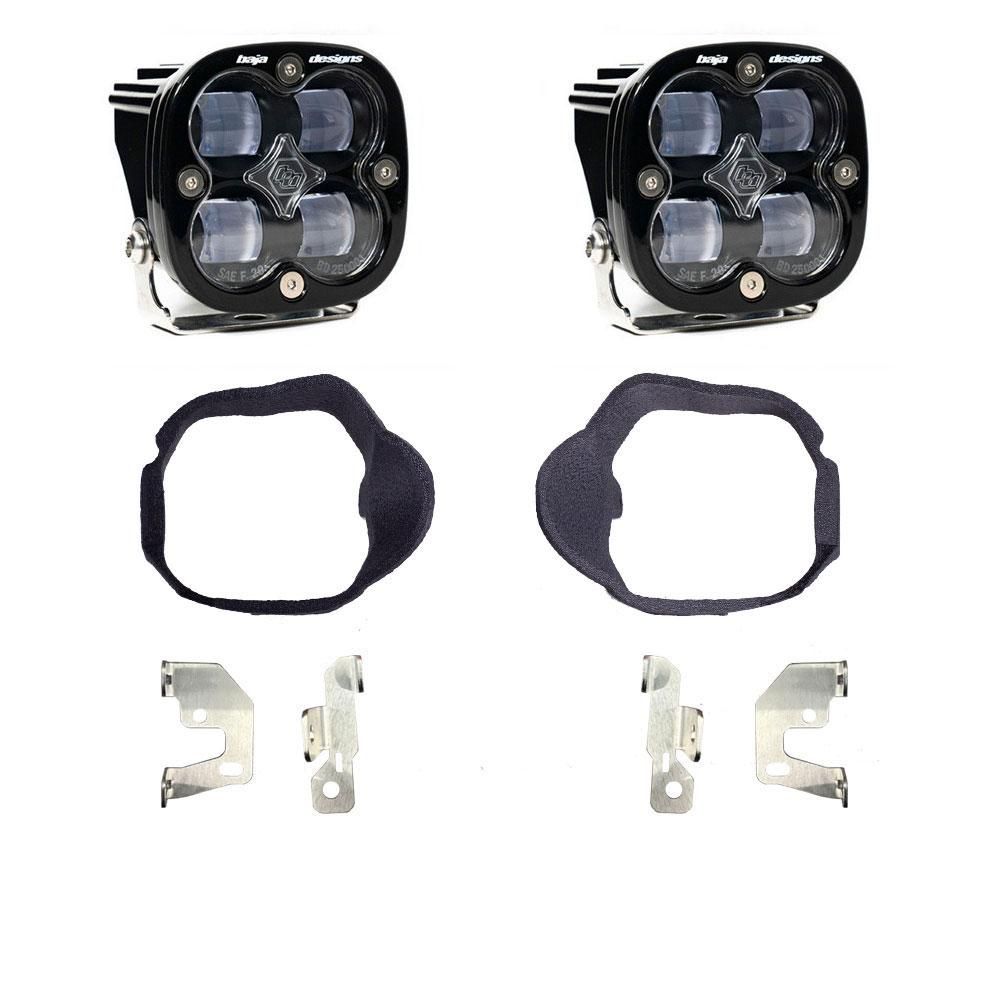 Baja Designs Fog Pocket Light Kit Squadron Series SAE Pattern Clear Lens 448129