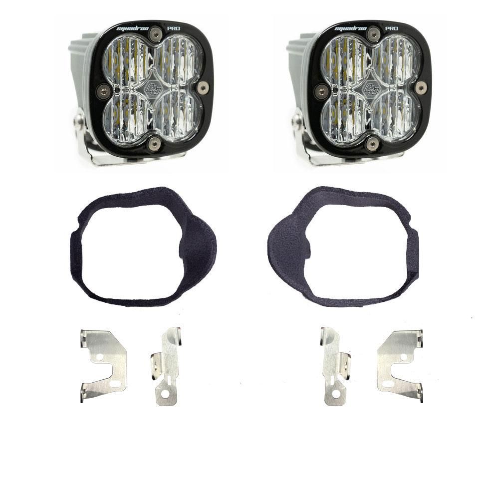 Baja Designs Fog Pocket Light Kit Squadron Pro Series Wide Cornering Pattern Clear Lens 448131