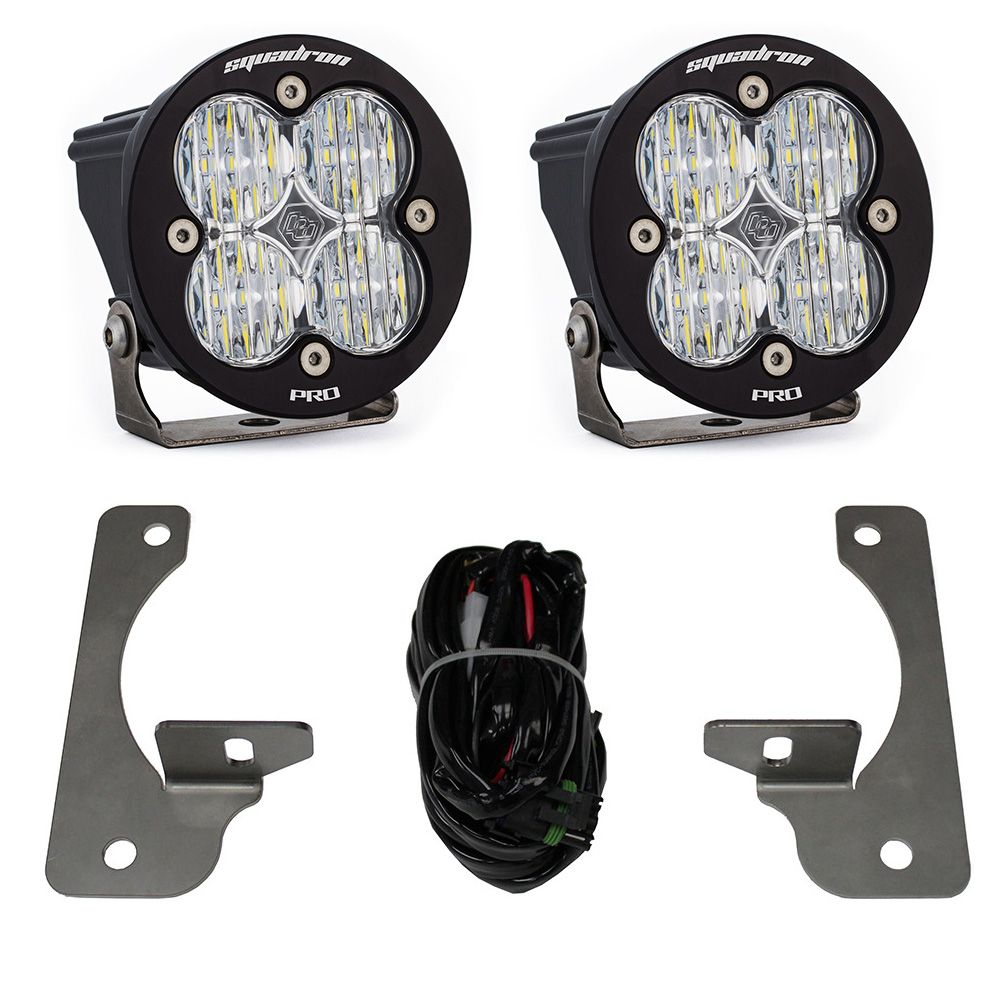 Baja Designs Fog Pocket Light Kit Squadron-R Pro Series Wide Cornering Pattern Clear Lens 448149