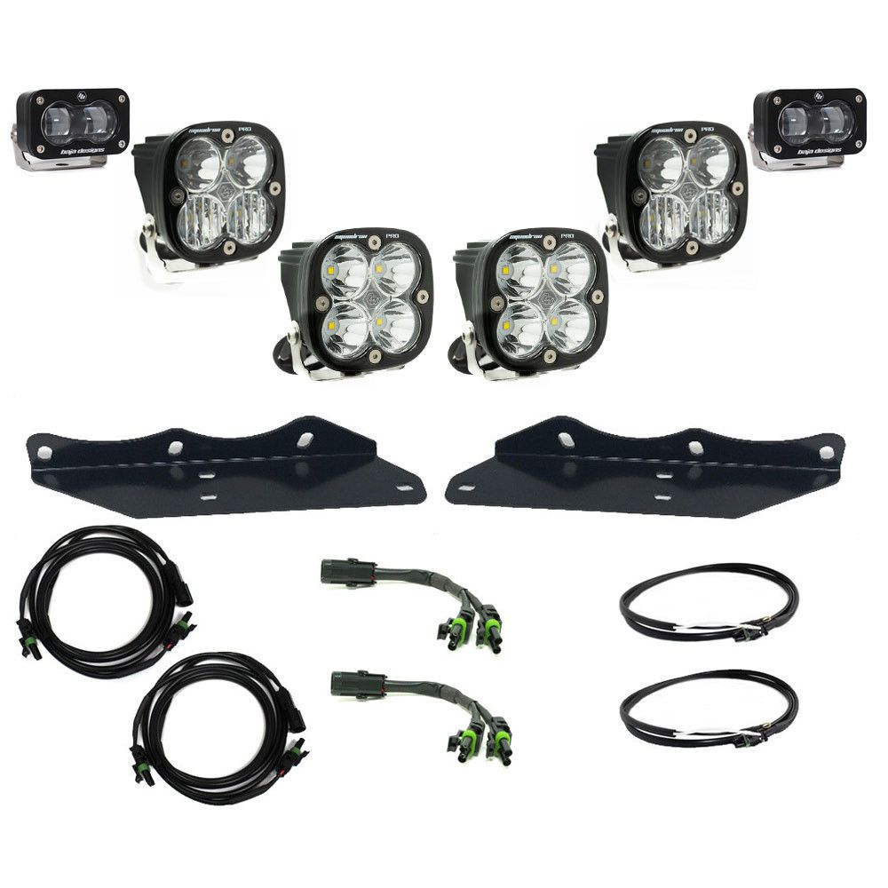 Baja Designs Fog Pocket Light Kit S2 SAE Series Multi Pattern Clear Lens For Ford F-150 Raptor 2017-2020 448173