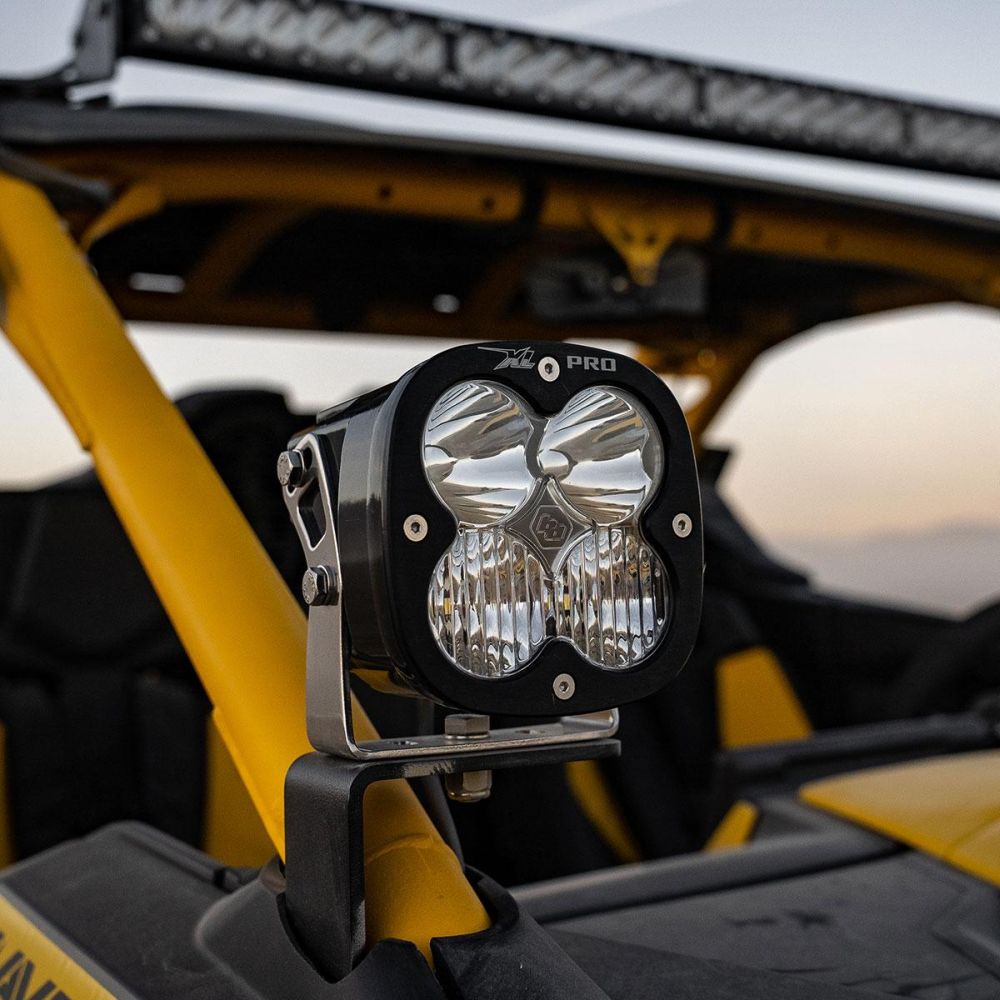 Baja Designs A-Pillar Light Kit Pair XL Pro Series Driving/Combo Pattern Clear Lens For Can-Am Maverick R 2024 448188