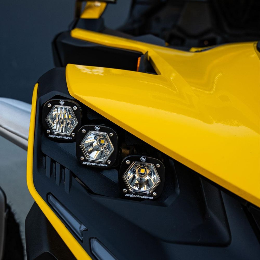 Baja Designs Headlight Kit S1 Series Spot Pattern Clear Lens For Can-Am Maverick R 2024 448204