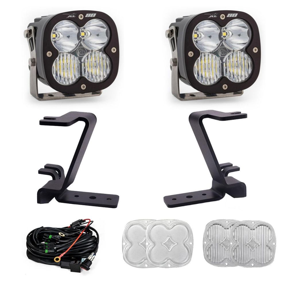 Baja Designs A-Pillar Light Kit Pair XL80 Series Driving/Combo Pattern Clear Lens 448212