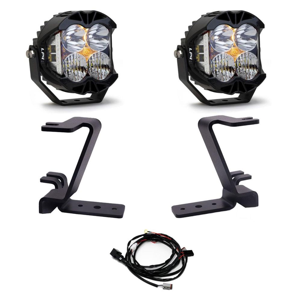 Baja Designs A-Pillar Light Kit Pair LP4 Series Driving/Combo Pattern Clear Lens 448213