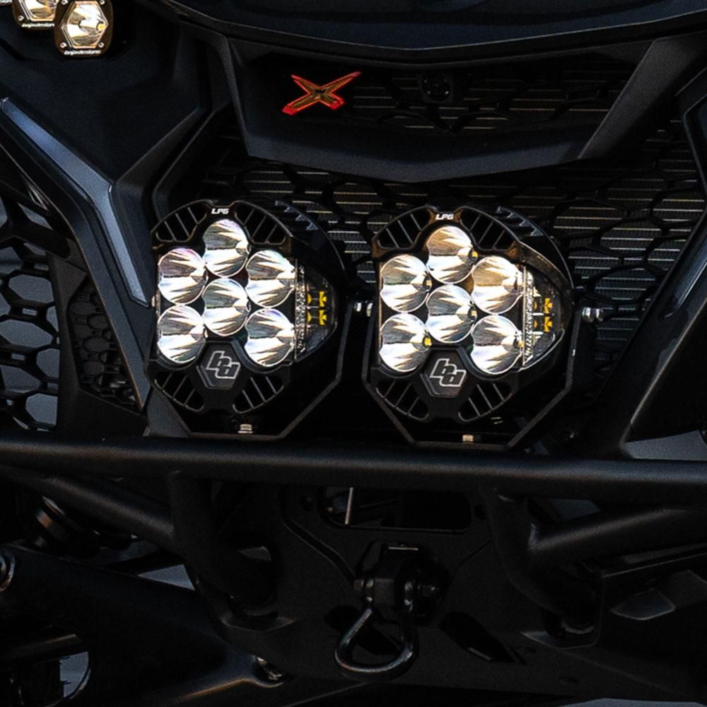 Baja Designs Pre-Runner Bumper LED Light Kit LP4 Series Driving/Combo Pattern Clear Lens For Can-Am Maverick R 2024 448217