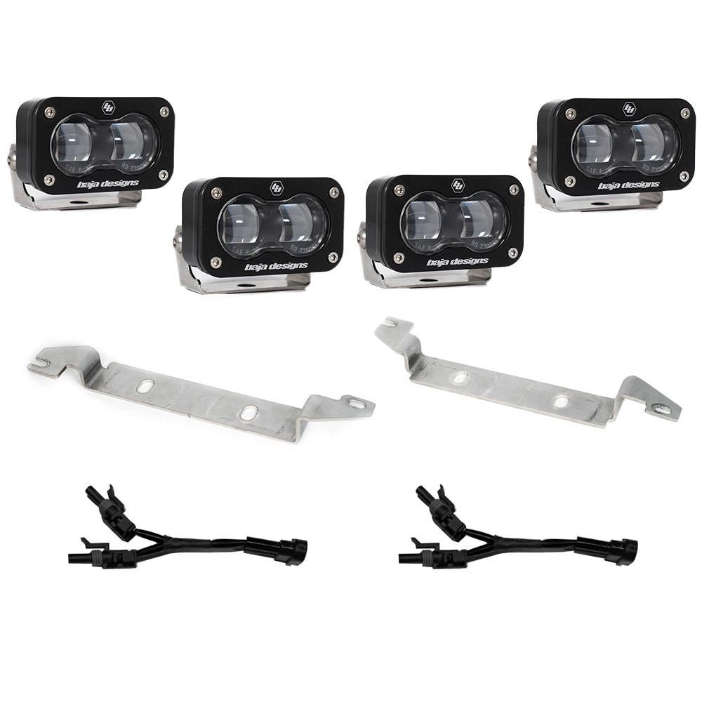 Baja Designs Fog Light Kit S2 SAE Series Spot Pattern Clear Lens 448239