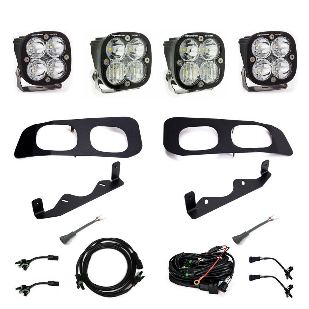 Baja Designs Fog Pocket Light Kit Squadron Sport Series Multi Pattern Clear Lens Toggle Wiring 448257