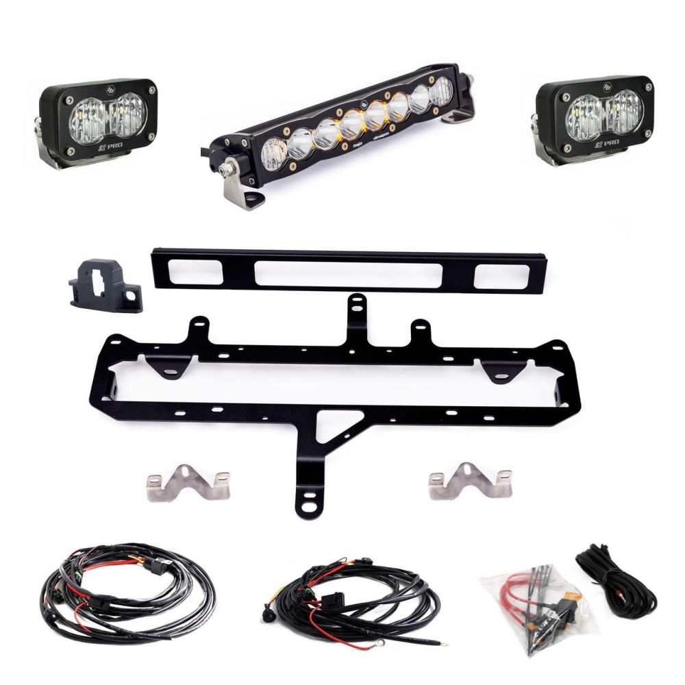 Baja Designs Grille Light Bar Kit 10 inch S8 Series Multi Pattern Clear Lens 448262